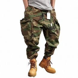 plus Size American Outdoor Functi Camoue Tactical Cargo Pants Men Trousers Japanese Harajuku High Quality Baggy Joggers Y0rI#
