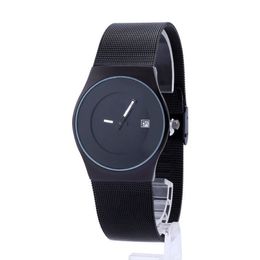 New Luxury Men's Watches Fashion Women Sports Quartz Watch Stainless Steel Mesh Strap Ultra Thin Dial Date Clock Milanese Bla287Z