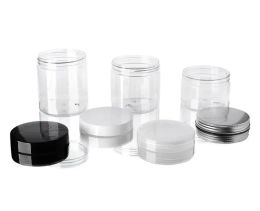 Bottles 10pcs/Lot Clear Plastic Jar and Lids Empty Cosmetic Containers Makeup Box Travel Bottle 50ml 100ml 120ml 200ml 250ml