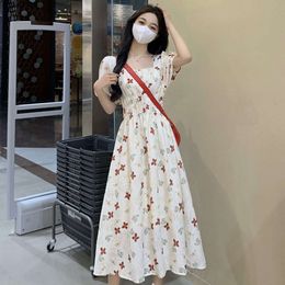 Large Size Womens Clothing New Style Feels Unique and Beautiful with a Waist Length Skirt Floral Dresses for Children in Summer