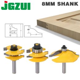 Joiners 8mm Shank High Quality Raised Panel Cabinet Door Router Bit Set 3 Bit Ogee Woodworking Cutter Woodworking Router Bits