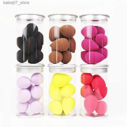 Sponges Applicators Cotton 8 mini cosmetic sponge facial cosmetic powder puffs for basic cream concealer cosmetic mixer tools with storage box Q240325