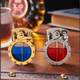 Lighters Cigarette Lighter Smoking Accessories New Windproof Portable Metal Retro Kerosene Lighters Torch Men Gifts Lighter Igniter Tools 240325