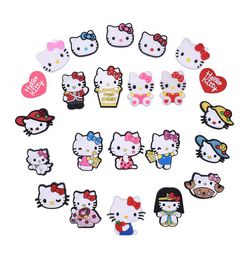 Anime charms wholesale childhood memories funny gift cats girls love cartoon charms shoe accessories pvc decoration buckle soft rubber clog charms