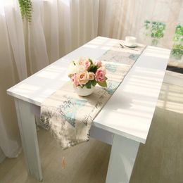 Table Runner Flag Bed Sofa Seats Garden Cover Towel Cotton Linen Tassel Home El Restaurant Deal