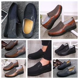 Shoes GAI sneaker Casual Shoes Men Singles Business Round Toe Shoe Casual Soft Sole Slipper Flat Men Classic comfortable Leathers shoe soft sizes EUR 38-50