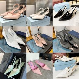 high heels shoes designer sandals brand summer luxury sandal low heel brands dress shoes black brushed leather pumps nude white patent leathers wedding shoes 35-40