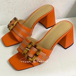 Slippers Female 2024 Summer Unique Upper Design Banquet High Heel Sandals High-Quality Open Toe Ladies Pumps