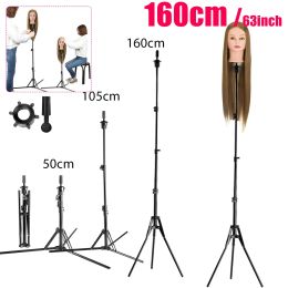 Stands 22" 63" 47" 51" Adjustable Tripod Wig Stands Hair Mannequin Training Head Holder Hairdressing Wig Stand Holder Wig Hair Tools