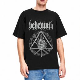 men Women's Behemoth Furor Divinus Shirt Accories Black Metal Band Pure Cott Cloth Leisure Short Sleeve Crewneck Tee Shirt m2zL#