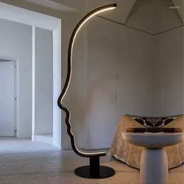 Floor Lamps Design Minimalist Lamp Face Art Nordic Living Room Bedroom Decorative Modern El Ambience Light