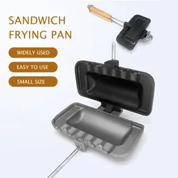 Pans Sandwich Pan Double-sided Mold Non-Stick Easy To Clean Detachable Handle High Temperature Resistant For Home