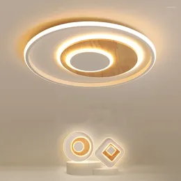 Ceiling Lights Nordic Bedroom Led Simple Modern Light Ultra-Thin Log Room Warm Balcony Aisle