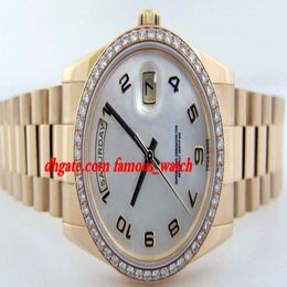 New Fashion Luxury Stainless Steel Bracelet Gold Mother of Pearl Diamond Bezel 118348 - WATCH CHEST 39mm Automatic Mechanical Move267Q