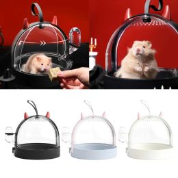 Cages Hamster Cage with Water Dispenser Cage For Various Small Pets Go Out Travel for Small Animals Hamster Guinea Pigs