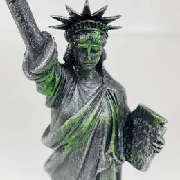 Sculptures Statue Of Liberty Collectible Resin Ornament Of World Famous Building Craft Miniature Enlightening Freedom Gift For Home Offices