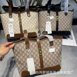 26% OFF Designer bag 2024 Handbags Large Capacity Handheld Tote Single Shoulder Fashion Versatile Old Flower Handheld Small Brand