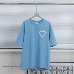 Amis T Shirt Men's T-shirts Summer 100% Cotton Korea Fashion T Shirt Men/woman Causal O-neck Basic T-shirt Male Tops 428