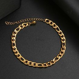 Chain Classic stainless steel chain mens bracelet fashionable temperature wide 5/6 Mm chain bracelet mens Jewellery gift party 24325