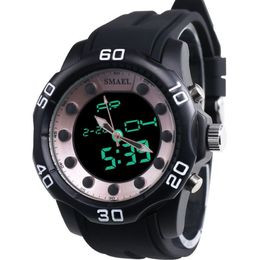 Men's Watches SMAEL Brand Aolly Dual Display Time Clock Fashion Casual Electronics Swim Dress Wristwatches Selling 1112237V