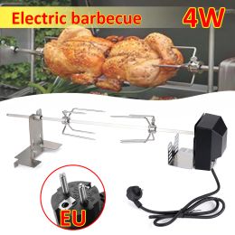 Grills Universal Automatic Grill Rotisserie Kit Electric BBQ Grill Motor Bracket Charcoal Barbecue Camping Rotating Holder Cooking Tool