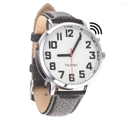 Wristwatches Big Talking Watch With Jumbo Numbers For Visually Impaired North American Male Voice