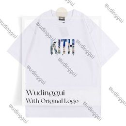 Kith T-shirt Designer Men Tops Women Kith Casual Short Sleeves SESAME STREET Tee Vintage Fashion Clothes Tees Outwear Tee Top Oversize Man Shorts Kith Shirt 302