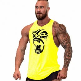 workout Bodybuilding Sports Brand Gym Mens Back Tank Top Muscle Fi Sleevel Shirt Stringer Clothing Singlets Fitn Vest Z7pB#