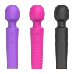 Hip Womens stick vibrating 20 frequency hand-held massage USB charging hot selling sex toys products toy straight 231129