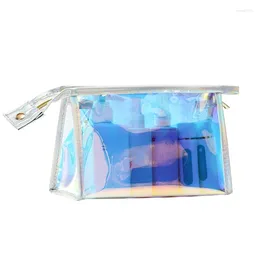 Cosmetic Bags Laser Bag Women Makeup PVC Transparent Beauty Organiser Jelly Lady Pouch Travel