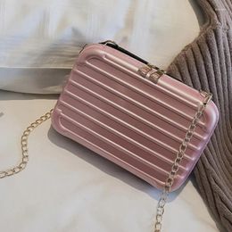 Bag Small Trunk Box Shape Handbag Women Shoulder Bags Designer Crossbody Chain Strap Messager Mini Phone Case Fashion Purse