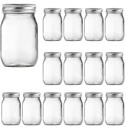 Jars Mason Jars With Regular Lids and Bands, Ideal for Jam, Honey, Wedding Favors, Shower Favors, DIY Magnetic Spice Jars