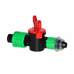 Connectors Wxrwxy Drip Tape Irrigation Valve Irrigation Water valve Garden Faucet PE PVC Barbed Double Way Connector Screw 10Pcs