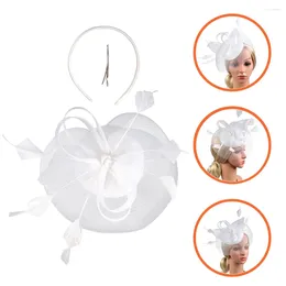 Bandanas Barrette Hat Wedding Decor Women Hairpin Fascinators For Tea Party Silk Banquet Headwear Bride Gauze Miss