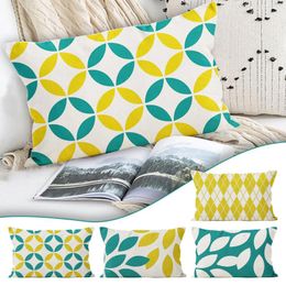 Pillow Case Stripe Print Summer Cover Home Decoration Cushion Sofa