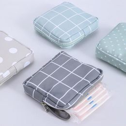 Storage Bags Women Tampon Bag Change Purse Napkin Sanitary Pad Cosmetic Cotton Organizer El Outdoor Travel Privacy Carry