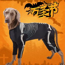 Rompers Pet Dog Clothes Halloween Costume Skull Dog Transform into Comfortable Play Cool Big Dog Costume