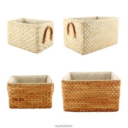 Bins Simple Design Straw Storage Box Rectangular Clothing Basket Home Sundry Collection Case Multifunction Holder Organiser Wholesale