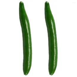 Decorative Flowers Simulation Cucumber Fake Vegetable Models Kitchen Lifelike Food Shop Decor Cucumbers Restaurant Display Prop