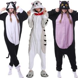 Accessories Kigurumi Unicorn Pama Adult Animal Cat Onesie Women Men Couple 2019 Winter Pamas Suit Nightie Sleepwear Flannel Homewear