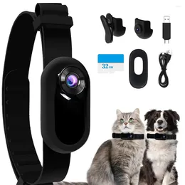 Dog Collars Tracker Collar Sport Camera With Video Records No WiFi Needed Cat Outdoor Wireless Pet Accessories