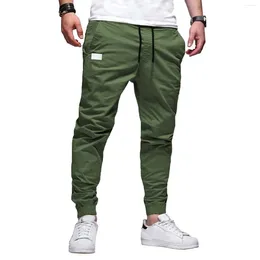 Men's Pants Sports Casual Spring Daily Solid Colour Skinny Jogging Trousers Lightweight Thin Outdoor Hiking Cargo