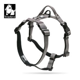 Harnesses Truelove Pet DogHarness Reflective Nylon Ribbon SBR Diving Inside LED Pilot Light Position Fourpoint Adjustment Pet VestTLH6171