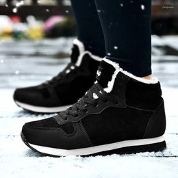 Fitness Shoes Snow Boots Outdoors Winter Men Lightweight Hight Top No Slip Warm Plush Women Footwear Plus Size Hiking