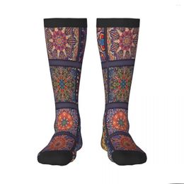 Mens Socks Casual Retro Ethnic Card Pattern Long Harajuku Business Drop Delivery Apparel Underwear Othrj