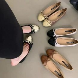 Casual Shoes Bailamos Women Soft Flats Ballet Round Toe Moccasins Flat Heel Ballerina Shallow Outdoor Slip On Mujer