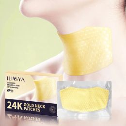 Neck Ilisya24K Gold Neck Patches diprotein Collagen Smooth Moisturizing Light Fine Line Antiaging Moisturizing Skin Care Products