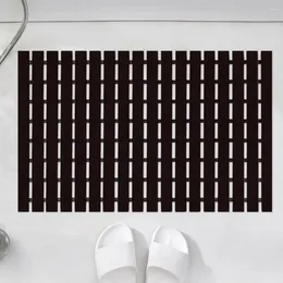 Bath Mats Rubber Backing Shower Mat Non-slip Pvc With Drain Holes For Quick Drying Waterproof Bathroom