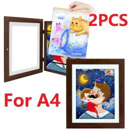 Frame Children Art Frame Magnetic Kids Art Diamond Painting Frame Front Opening Frametory For Poster Photo Drawing Pictures Display