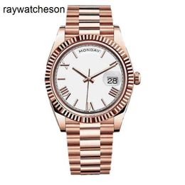 Roles Watch Swiss Watches Automatic Wristwatch Luxury 41mm Relogio Masculino Mens Montre Luxe Top Brand Daydate Men Bracelet Vintage Waterproof Stainless Stee